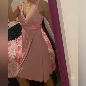 Light pink midi dress
